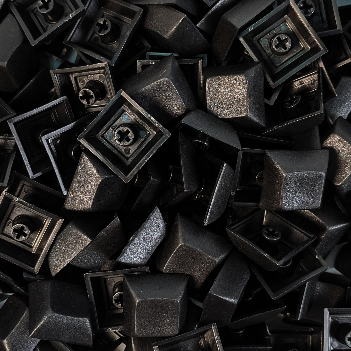 DSA Blank PBT Keycaps Set - 10pcs for Split and Mechanical Keyboards, Durable and Smooth Typing Experience